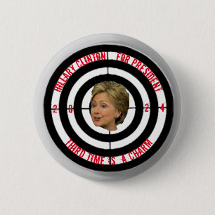 Hillary 2024 6 cm round badge