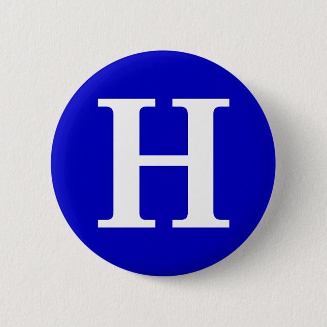 Hillary 6 Cm Round Badge (Front)
