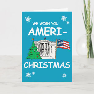 Hillary and Obama Wish You Ameri-Christmas Holiday Card