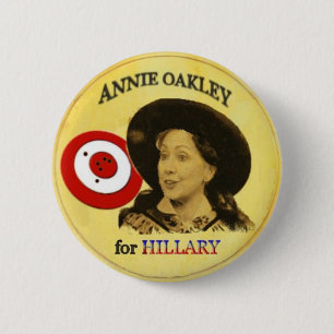 Hillary Annie Oakley Button
