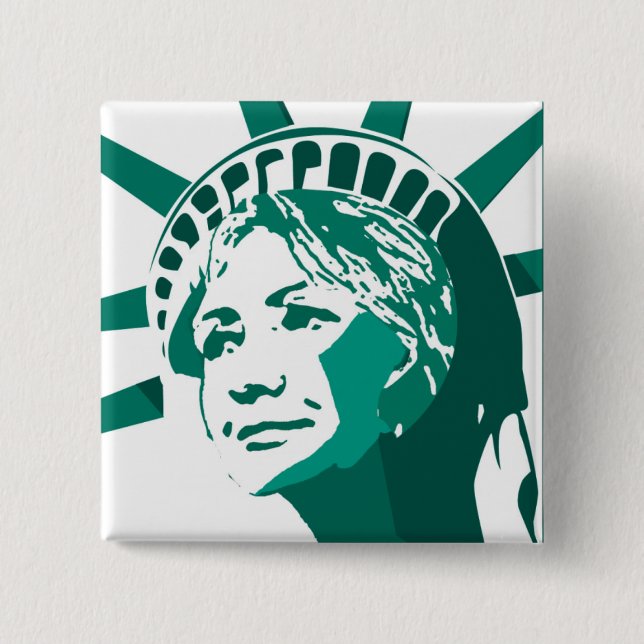 "Hillary as Liberty" Button (Front)
