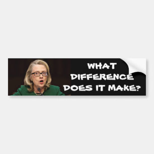 HILLARY BENGHAZI BUMPER STICKER