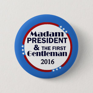 Hillary & Bill Clinton 6 Cm Round Badge