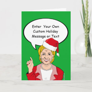Hillary Christmas Card - Customise Your Message -.