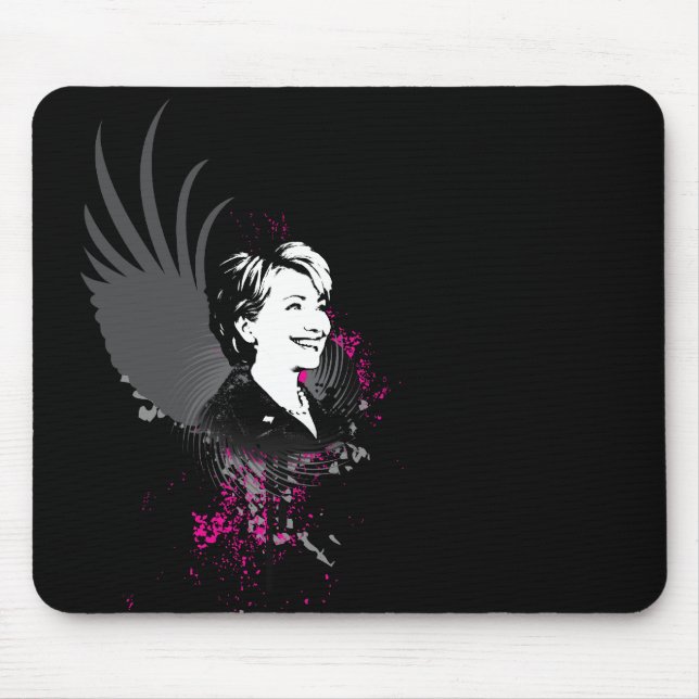 hillary clinton 08. hi-fi. v3. mouse mat (Front)