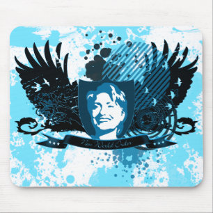 hillary clinton 08. new world order. mouse mat