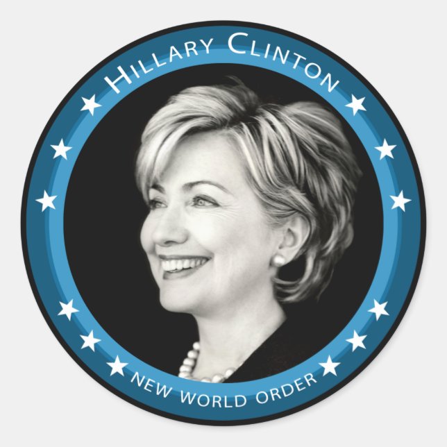 hillary clinton 08. picturesque. classic round sticker (Front)