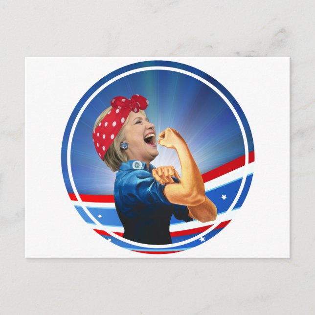 Hillary Clinton 1st Woman Presidential Nominee Postcard (Front)