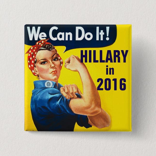 Hillary Clinton 2016 button (Front)