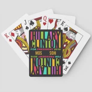 Hillary Clinton 2016 custom monogram card deck