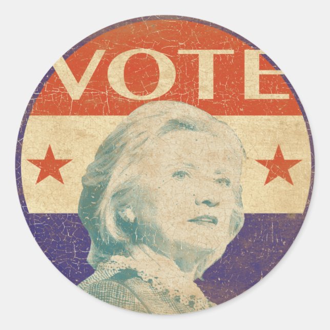 Hillary Clinton 2016 Election Sticker (Front)