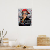 Hillary Clinton 2016 Funny President Election Poster (Kitchen)
