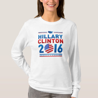 Hillary Clinton 2016 Hanes Nano Long Sleeve TShirt