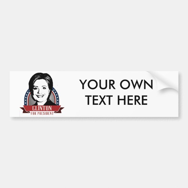 HILLARY CLINTON 2016 SPANGLE -.png Bumper Sticker (Front)