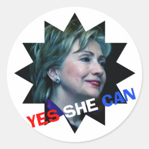 Hillary Clinton 2016 - Yes She Can - Sticker