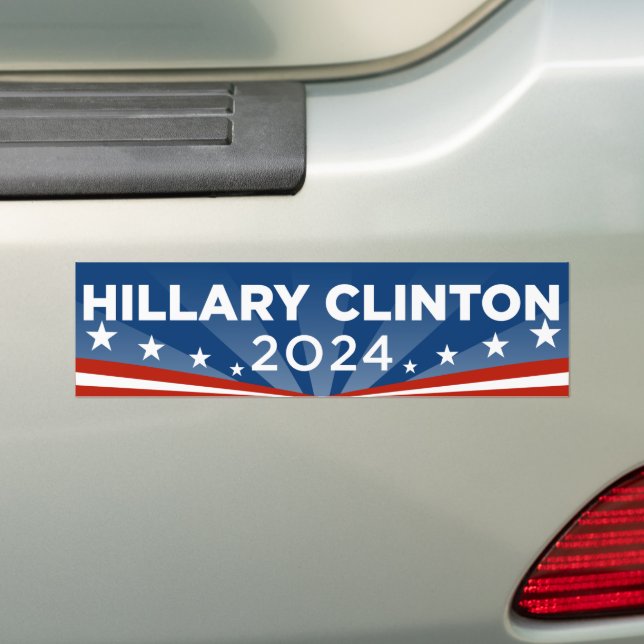 Hillary Clinton 2024 Hillary 2024 Bumper Sticker (On Car)