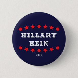 Hillary Clinton and Tim Kaine 2016 Blue Button
