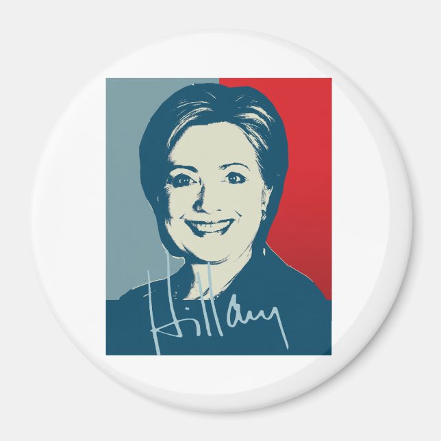 HILLARY CLINTON AUTOGRAPHED SIGN.png Magnet (Front)