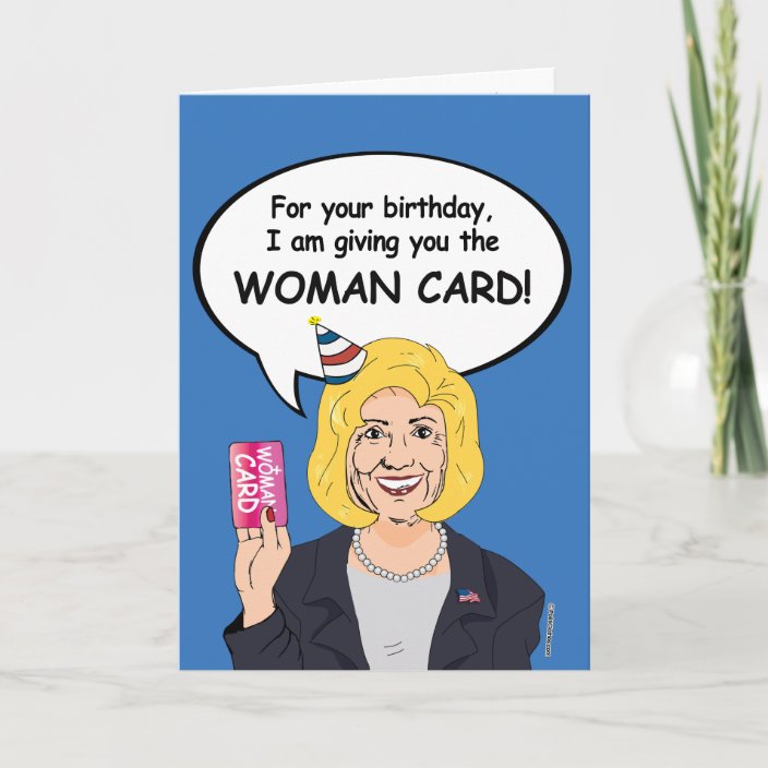 Hillary Clinton Birthday Card - For your birthday | Zazzle.co.uk