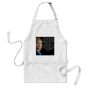 Hillary Clinton Blood Religion Quote Standard Apron