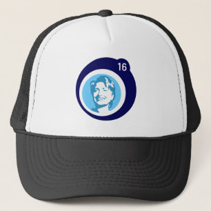 hillary clinton blue bubble trucker hat