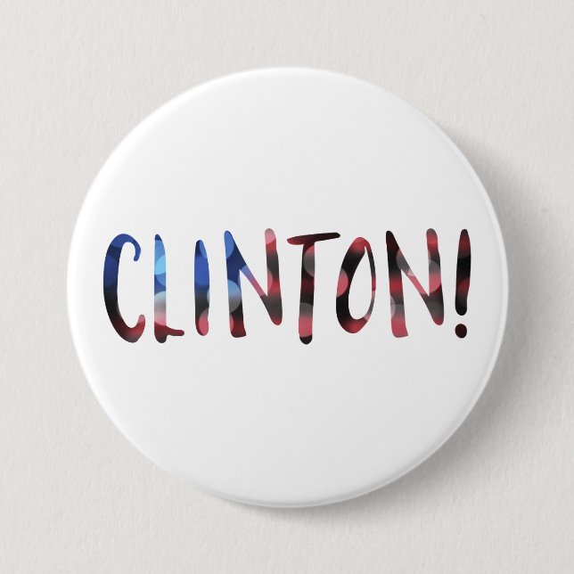 Hillary Clinton bokeh 7.5 Cm Round Badge (Front)
