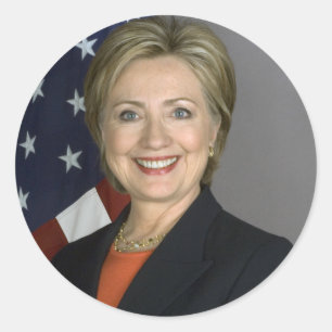 Hillary Clinton Classic Round Sticker