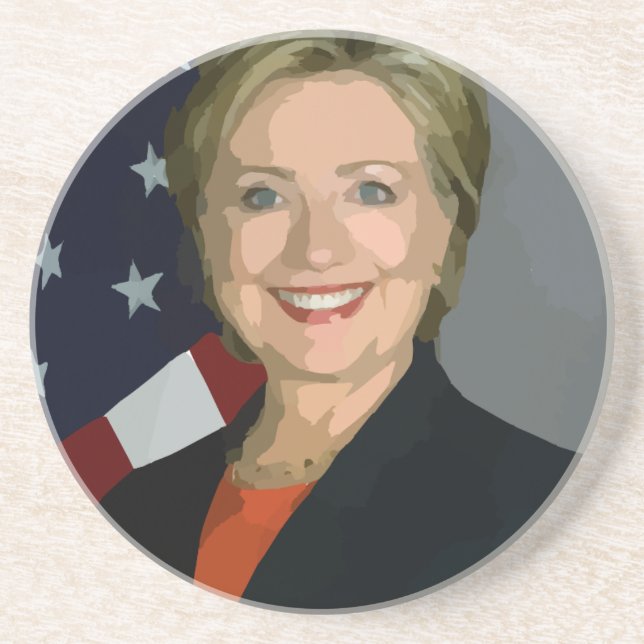 hillary clinton coaster (Front)