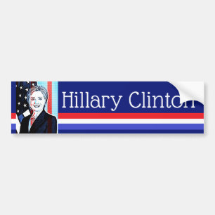 Hillary Clinton Digital Art Bumper Sticker