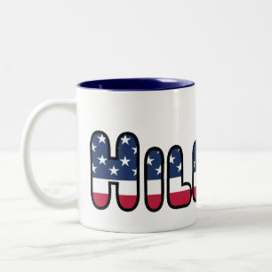 Hillary Clinton Election USA President 2016 Two-Tone Coffee Mug
