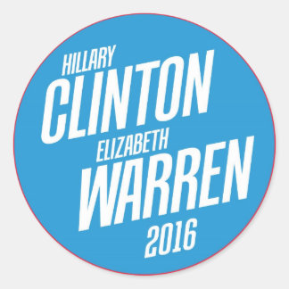 Hillary Clinton - Elizabeth Warren 2016 Stickers
