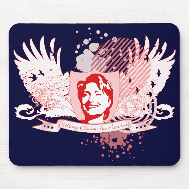 hillary clinton for president. 08. mouse mat (Front)