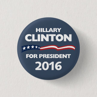 Hillary Clinton for president 2016 3 Cm Round Badge