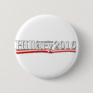 Hillary Clinton for President 2016 6 Cm Round Badge