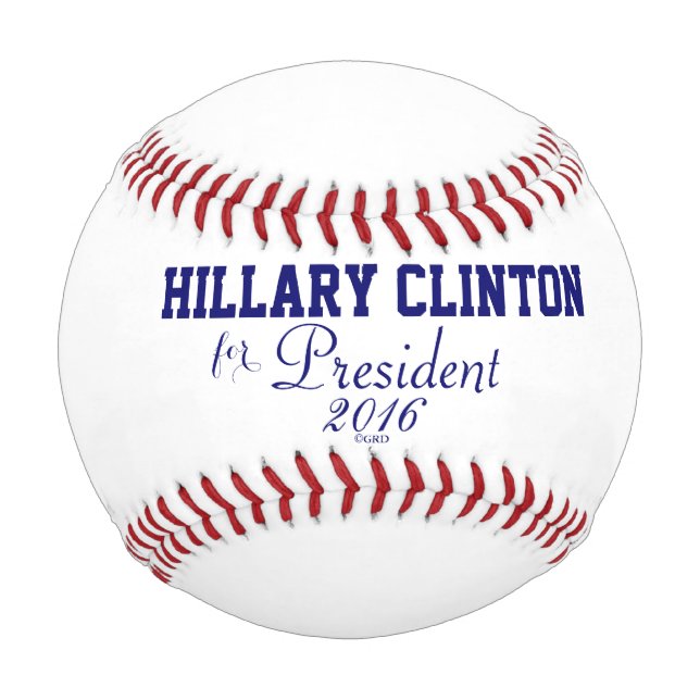 Hillary Clinton for President 2016 Baseball (Back)