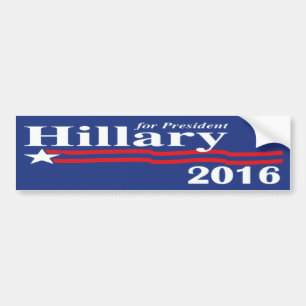Hillary Clinton For President 2016 Bumper Sticker