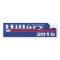 Hillary Clinton For President 2016 Bumper Sticker