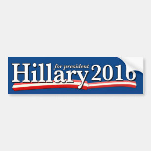 Hillary Clinton for President 2016 bumper sticker
