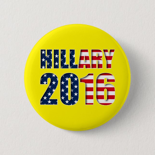Hillary Clinton for president 2016 Button (Front)