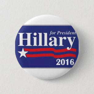 Hillary Clinton For President 2016 Button Pin