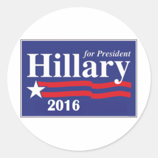 Hillary Clinton for President 2016 Classic Round Sticker