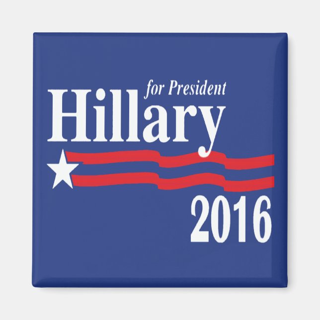 Hillary Clinton For President 2016 Magnet (Front)