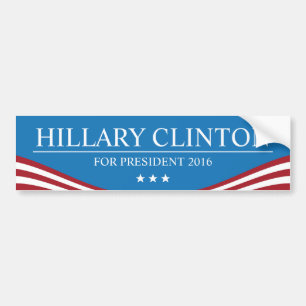 Hillary Clinton for President 2016 Modern Bumper Sticker