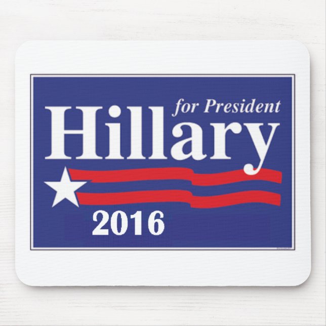 Hillary Clinton for President 2016 Mouse Mat (Front)
