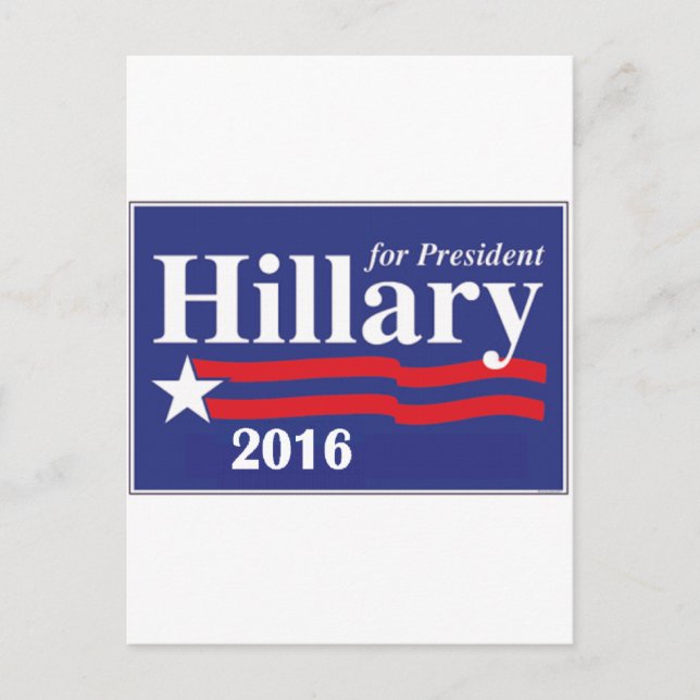 Hillary Clinton for President 2016 Postcard (Front)
