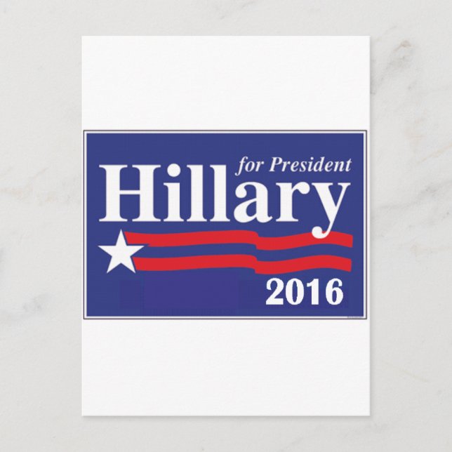 Hillary Clinton for President 2016 Postcard (Front)