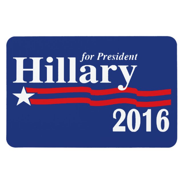 Hillary Clinton For President 2016 Premium Magnet (Horizontal)