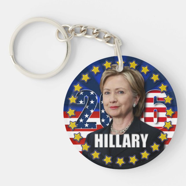 Hillary Clinton for president Acrylic Keychain (Front)