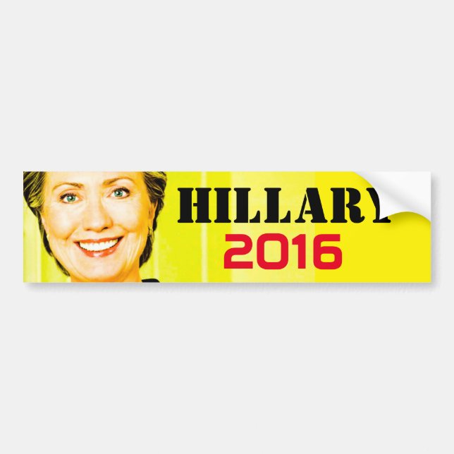 Hillary Clinton for US President 2016 Bumper Sticker (Front)