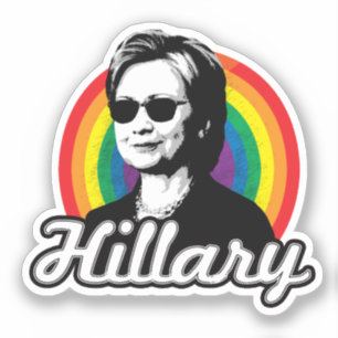 Hillary Clinton Gay Pride Sticker